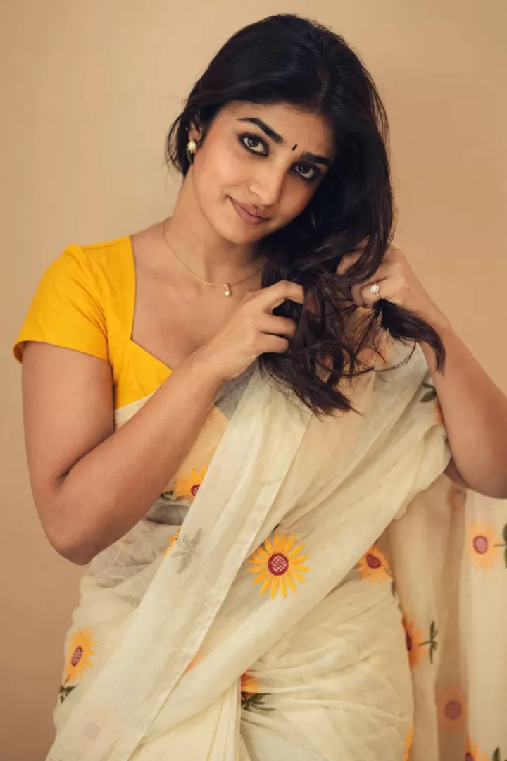 Dimple Hayathi Saree Photos Reveal Her Radiant Side